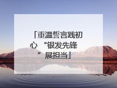 重温誓言践初心 “银发先锋”展担当