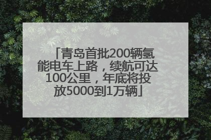 青岛首批200辆氢能电车上路，续航可达100公里，年底将投放5000到1万辆