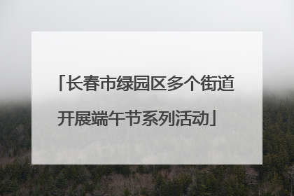 长春市绿园区多个街道开展端午节系列活动