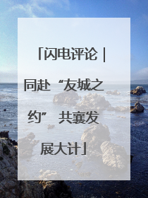 闪电评论｜同赴“友城之约” 共襄发展大计