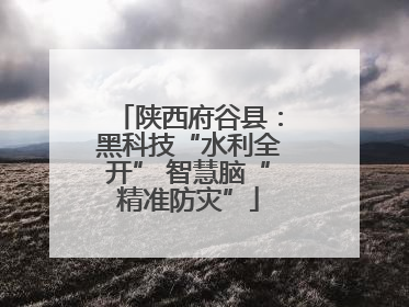 陕西府谷县：黑科技“水利全开” 智慧脑“精准防灾”