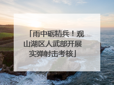 雨中砺精兵！观山湖区人武部开展实弹射击考核