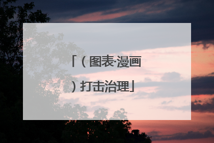 （图表·漫画）打击治理