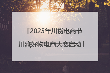 2025年川货电商节川藏好物电商大赛启动