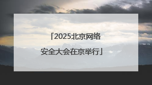 2025北京网络安全大会在京举行