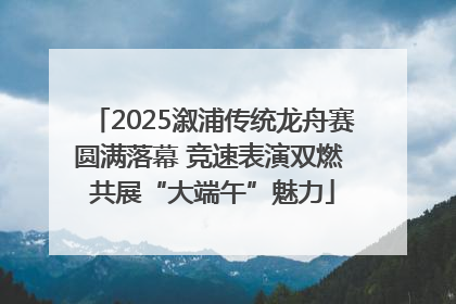 2025溆浦传统龙舟赛圆满落幕 竞速表演双燃 共展“大端午”魅力