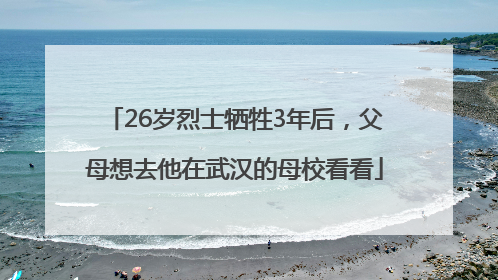 26岁烈士牺牲3年后，父母想去他在武汉的母校看看