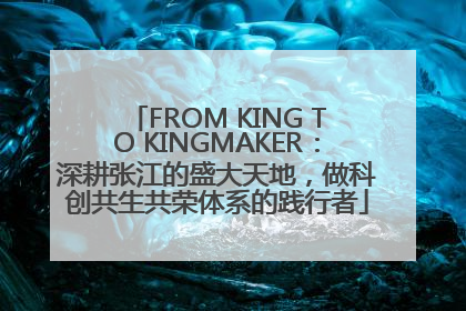 FROM KING TO KINGMAKER：深耕张江的盛大天地，做科创共生共荣体系的践行者