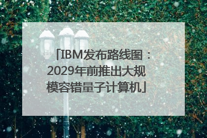 IBM发布路线图：2029年前推出大规模容错量子计算机