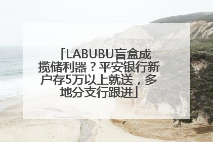 LABUBU盲盒成揽储利器？平安银行新户存5万以上就送，多地分支行跟进